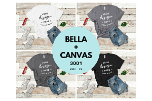 Bella Canvas TShirt Mockup Bundle 15