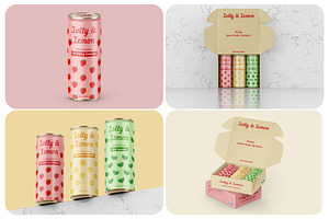 Soda Can Mockups, a Product Mockup by Mockups Planet