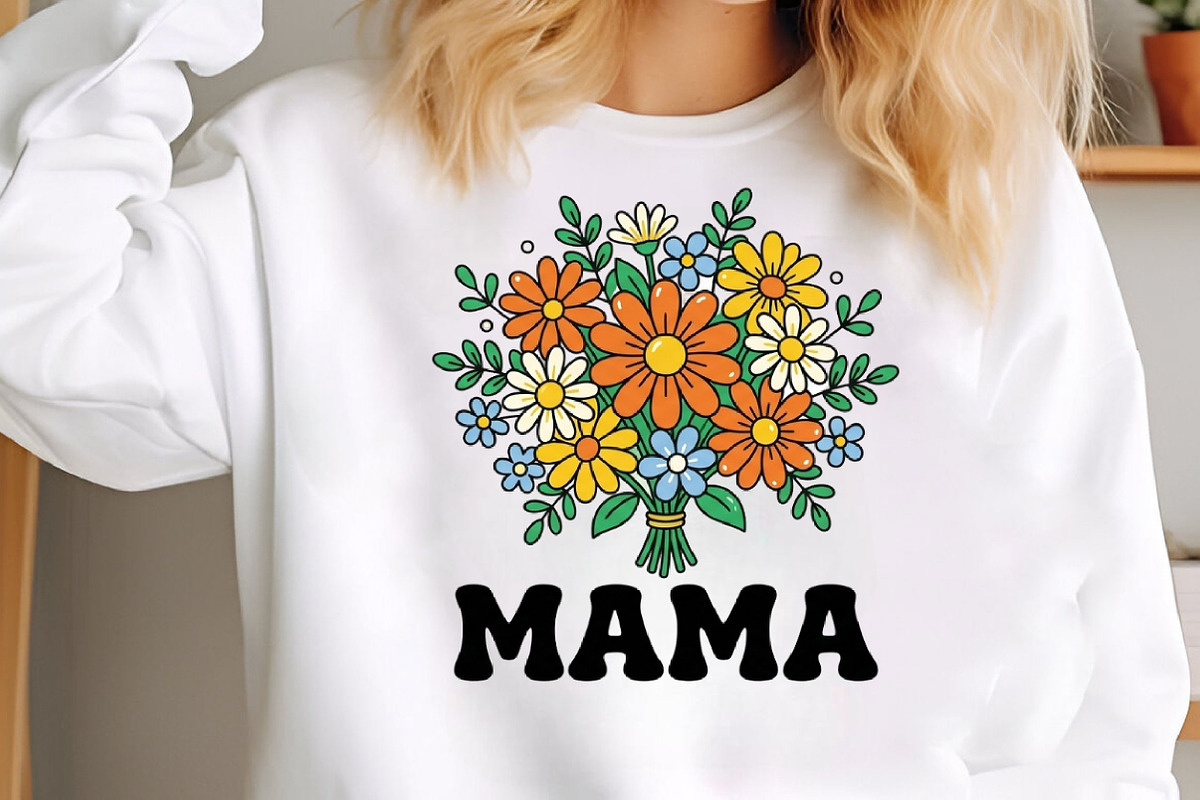 Floral Mama Png, Mother's Day Png, a Seasonal Illustration by Designking (Photo 4 of 6)