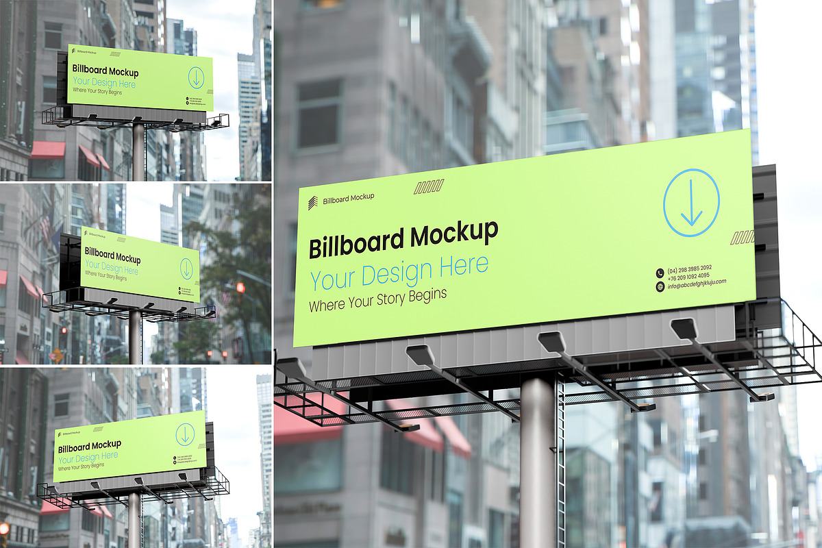 Billboard Mockup, an Advertising Mockup by Pikachudesign (Photo 1 of 4)