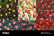Tulips - 30 images, a Decorative Illustration by Handmadefont (Thumbnail 6 of 9)