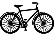 Bicycle Silhouette Vector Set, a Transportation Illustration by balal (Thumbnail 2 of 13)