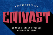 Emivast Summer Display Font, a Sans Serif Font by Maulana Creative (Thumbnail 7 of 7)