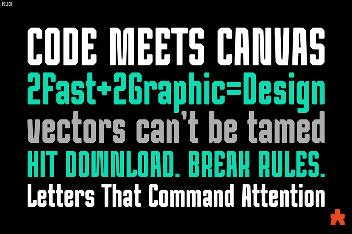 POLDER, a Font by Pinisi ART (Photo 7 of 10)