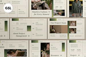 Cream Fashion Brand Google Slide, a Presentation Template by graphicook