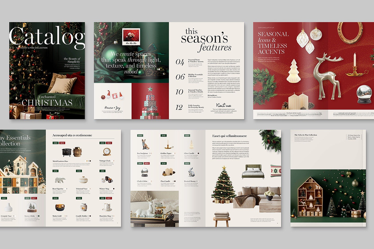 Christmas Catalog Template, a Brochure Template by BrandPacks (Photo 3 of 6)