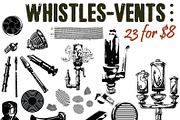 Whistles and Vents, an Object Graphic by SteveKnerem (Thumbnail 1 of 2)