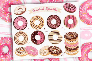 Donut Shop Clipart, Sweets, Candy