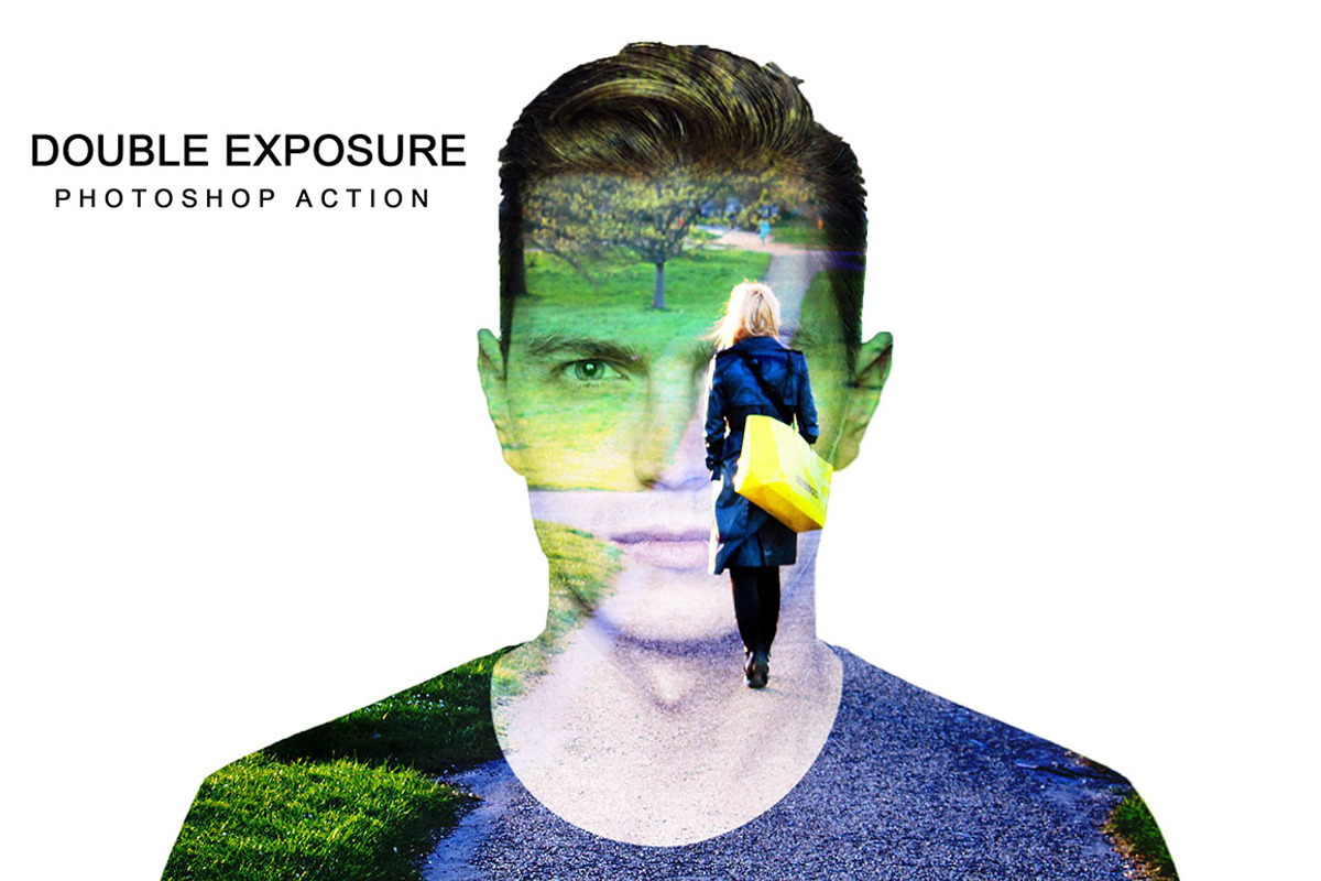 Double Exposure Photoshop Action preview 4