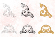 Vector Baroque Ornament elements, a Decorative Illustration by Samira (Thumbnail 2 of 11)