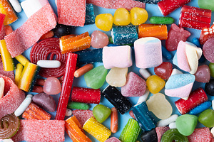 Colorful assortment of candies, a Food & Drink Photo by etorres69
