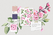 Sakura Blossom patterns, a Pattern Graphic by Volha Studio (Thumbnail 7 of 9)
