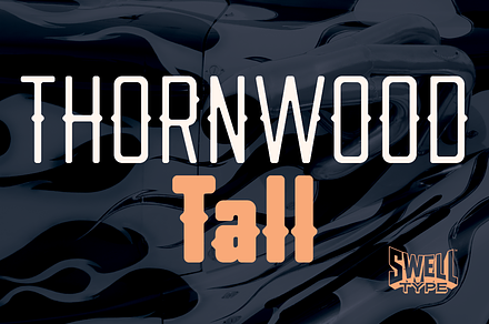 Thornwood Tall - center spike fonts