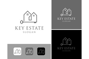 Key Home Real Estate Logo, a Branding & Logo Template by ika trisiana