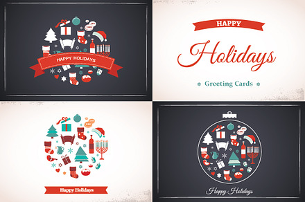 Happy Holidays Greeting Cards