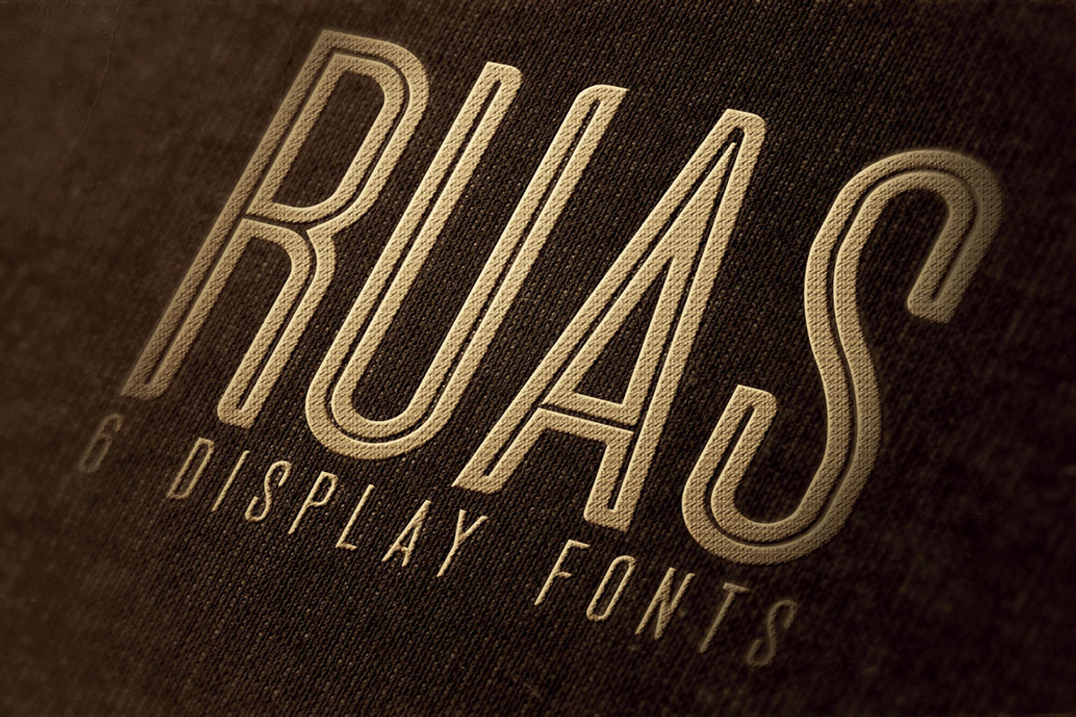 Ruas - Vintage Style Font preview 5