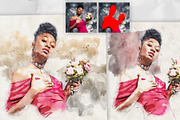 Quick Aquarelle Photoshop Action, an Action Add-On by GorynArt (Thumbnail 4 of 18)