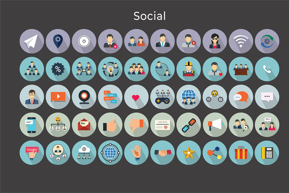 Social Vector Icons Pack V2, a Duotone Icon by Jumbo Icons (Photo 5 of 5)