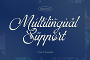 Symphonie Calligraphy, a Script Font by Krismagraph (Thumbnail 10 of 15)