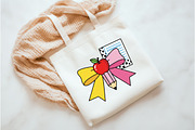 Coquette Teacher Pencil Bow, an Illustration by Watercolor design (Thumbnail 3 of 3)