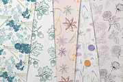 Seamless vector Floral Pattern set, a Pattern Graphic by FleurArt (Thumbnail 10 of 16)