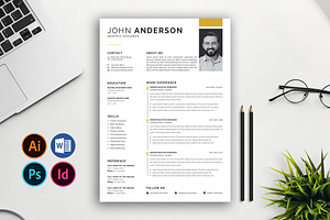 Resume/CV, a Resume Template by Abdul Studio