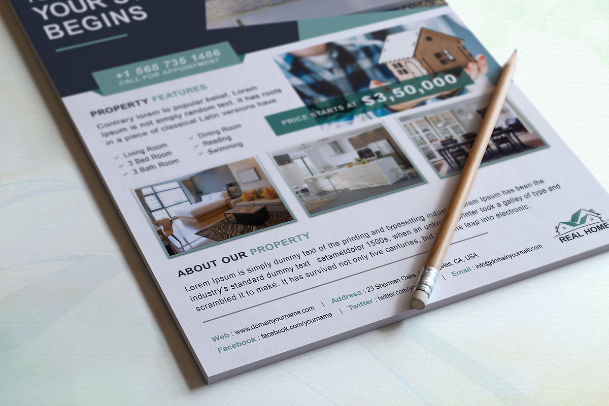 Real Estate Flyer, a Flyer Template by DesignDevisers (Photo 7 of 10)