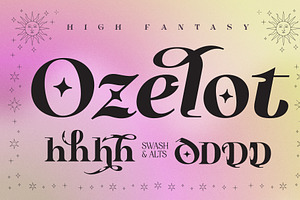 High Fantasy Serifs | Ozelot, a Serif Font by Pedroglifos