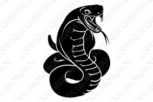 Stylised Snake Illustration