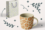 The Floral Mix 02- Seamless Patterns, a Pattern Graphic by Arts And Aura (Thumbnail 9 of 12)