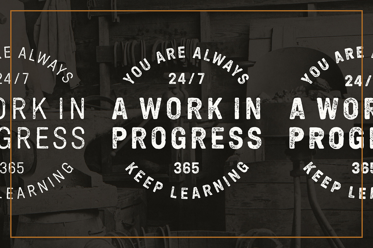 HF Tehdas Press, a Font by Handy_Fonts (Photo 2 of 7)