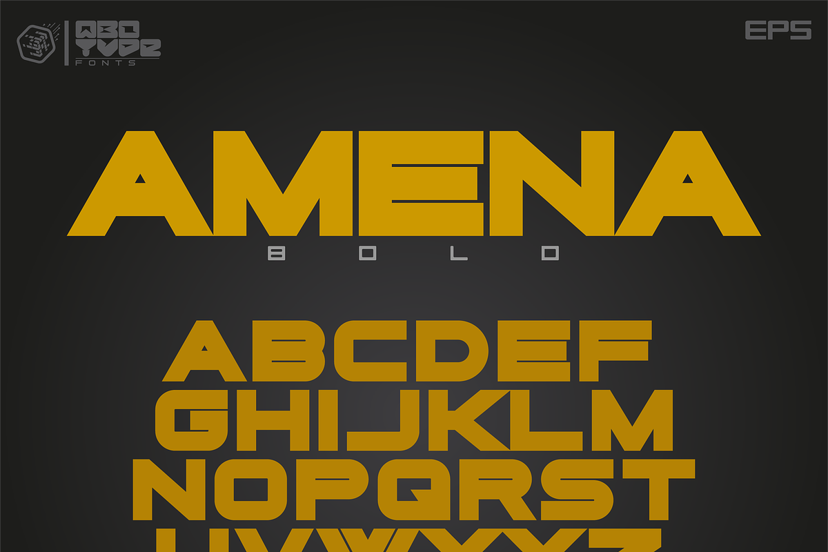Amena 4 fonts in eps format, a Sans Serif Font by Qbotype Fonts (Photo 5 of 5)