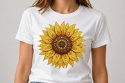 Sunflower Rhinestone PNG, a Seasonal Illustration by Pixels.Craft (Thumbnail 2 of 8)