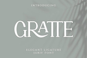 GRATTE Ligature Serif Font, a Serif Font by Humaira_std (Thumbnail 1 of 10)
