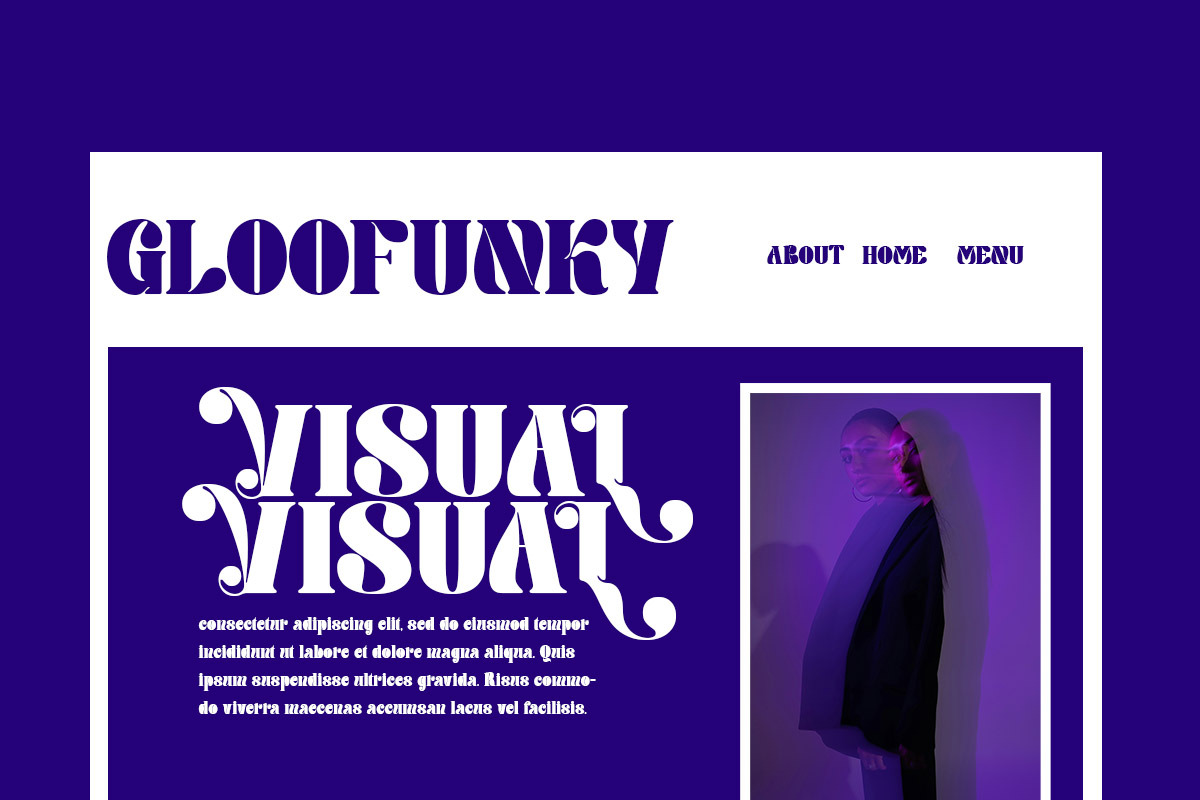 Gloofunky - Elegant Display Font, a Serif Font by Qweera Studio (Photo 2 of 10)