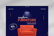 Furniture Social Media Banner Design, a Marketing Template by Photoshop Action (Thumbnail 25 of 26)