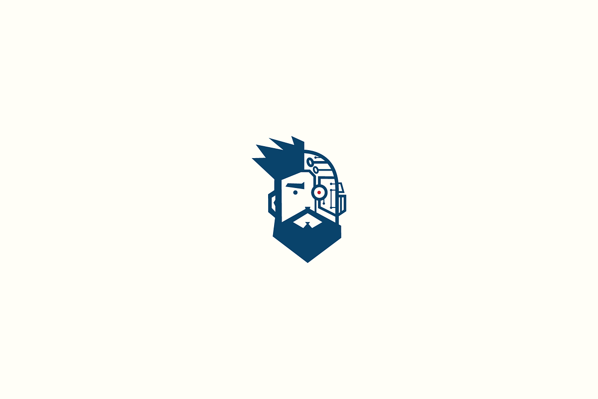 Cyborg Logo Mascot, a Branding & Logo Template by hellothere
