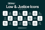 Law and Justice Icon Set, an Outline Icon by Prosymbols (Thumbnail 1 of 7)