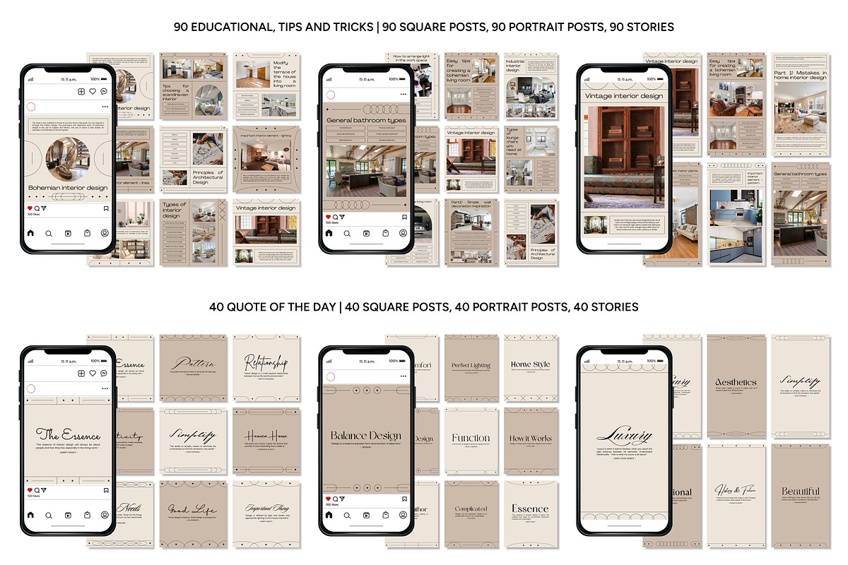 Interior Instagram Template, a Social Media Template by Kalubuak (Photo 7 of 10)
