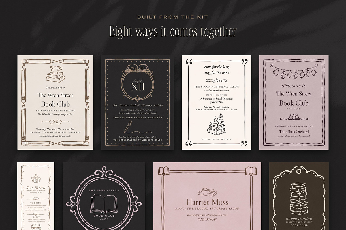 Book Club Stationery Creator Bundle, an Object Graphic by The October Creative (Photo 3 of 18)