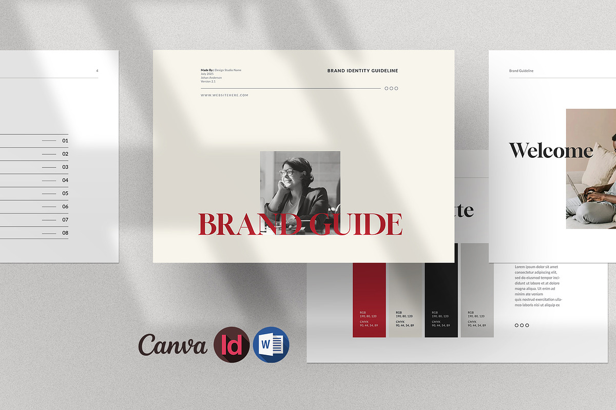 Brand Guidelines | Canva & word
