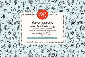 Hand-Drawn Winter Holiday Icons