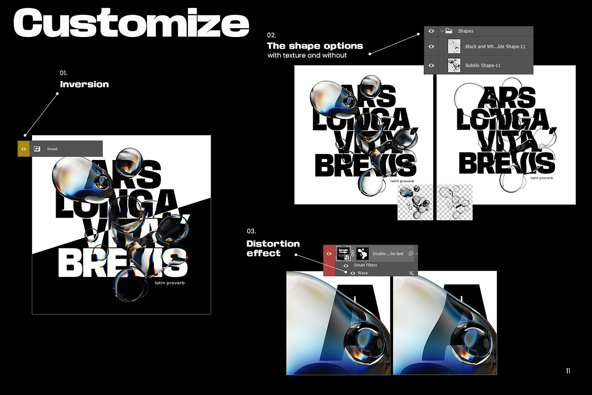 Bubble Photoshop Templates, a Graphic by Inartflow (Photo 5 of 10)