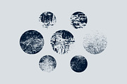 Vector grunge round textures set., a Texture Graphic by PoPaShop (Thumbnail 6 of 6)
