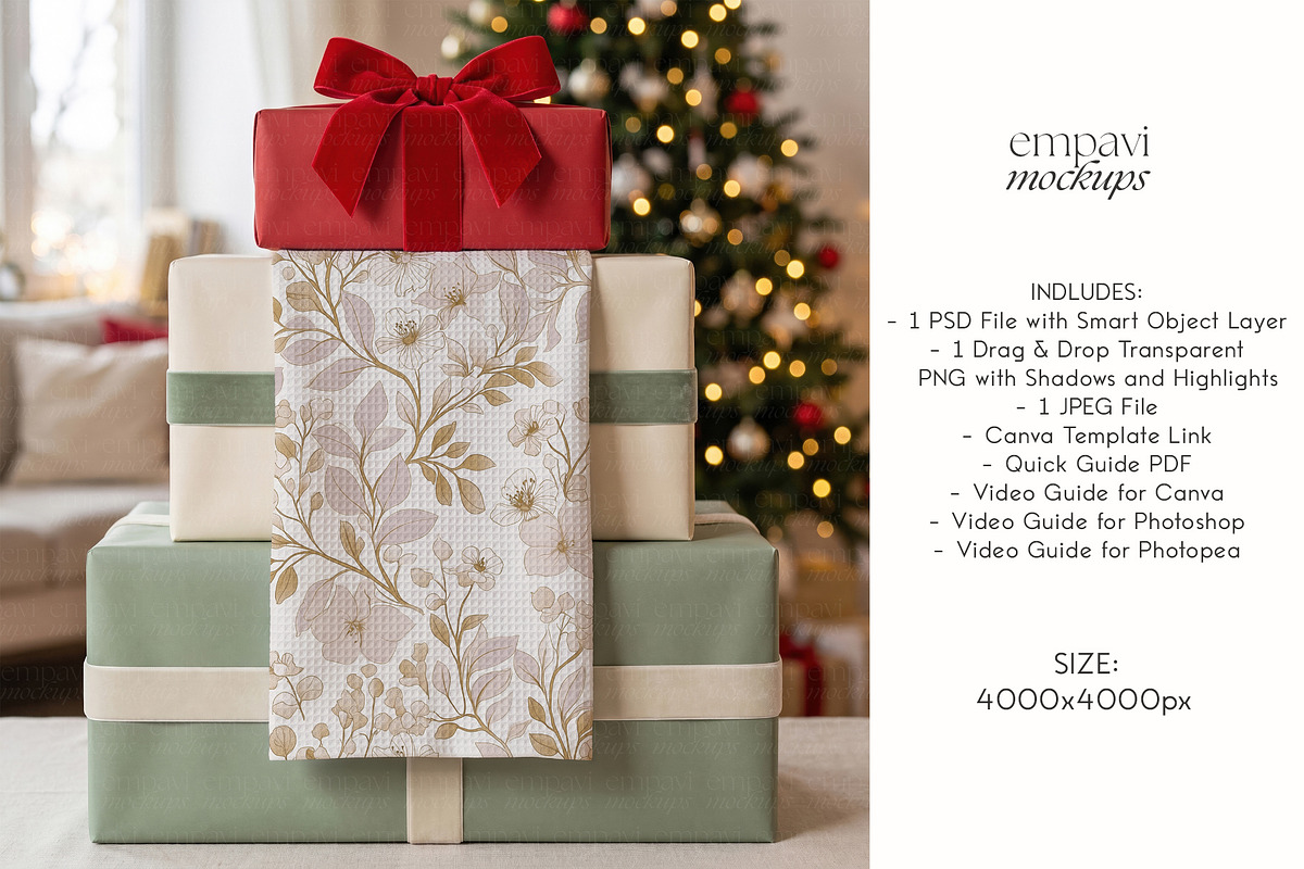 Dish Towel Mockup, a Household Mockup by EmpaviMockups (Photo 6 of 6)