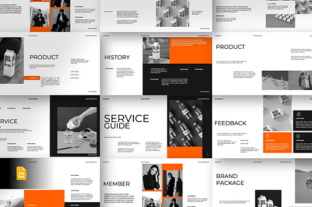 Service Guide Google Slide Template, a Presentation Template by Spesifikdesign