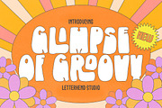 Glimpes of Groovy, a Font by Letterhend Studio (Thumbnail 1 of 10)