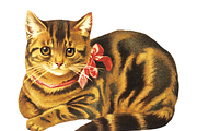 Vintage Cat Painting, an Illustration by Professional Assets (Thumbnail 3 of 3)