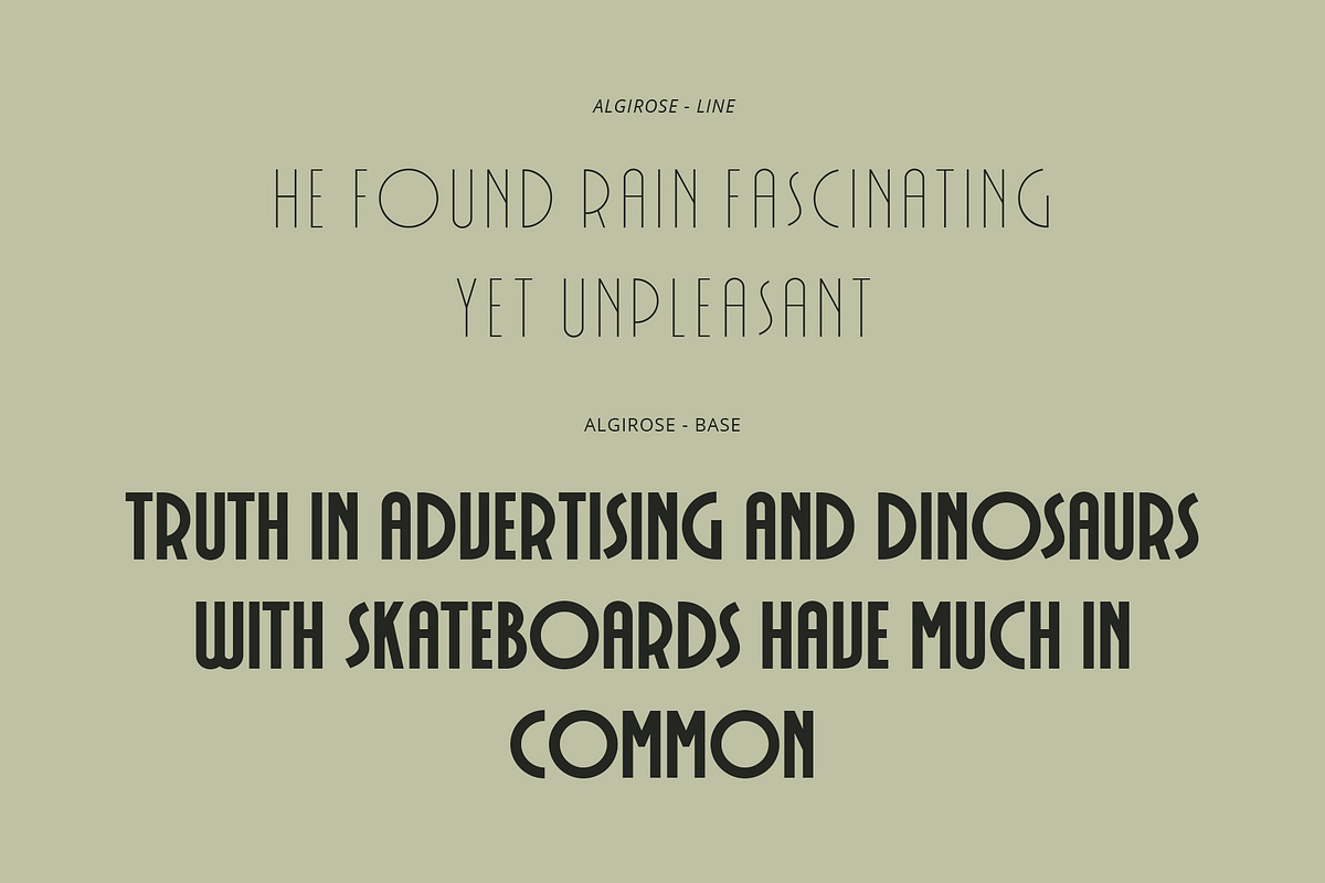 ED Algirosa - Decorative Font, a Sans Serif Font by Emyself Design (Photo 8 of 10)