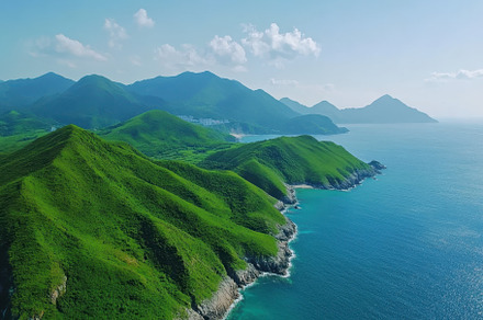 Breathtaking view of green mountains, a Photo by Iftikhar Alam